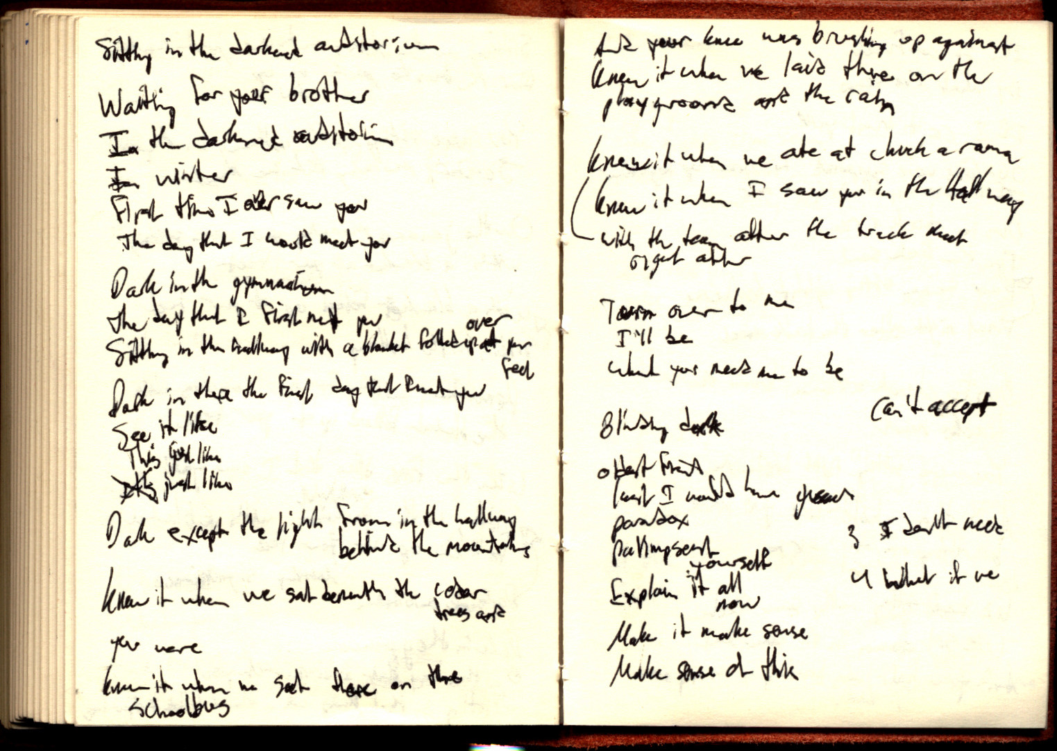 Nightlight Lyrics Sheet 3a